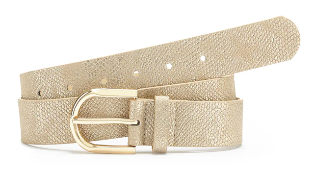 LASCANA Hüftgürtel »Hosengürtel, Gürtel, Jeansgürtel, Anzuggürtel« im modernen Metallic Animal-Look