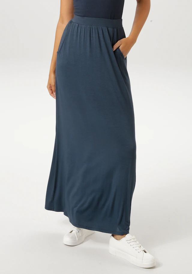 Aniston CASUAL Maxirock im Marine Look