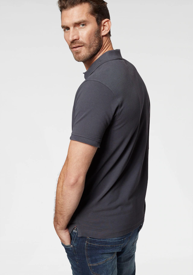 LERROS Poloshirt Sommershirt mit dezenter Stickerei auf der Brust