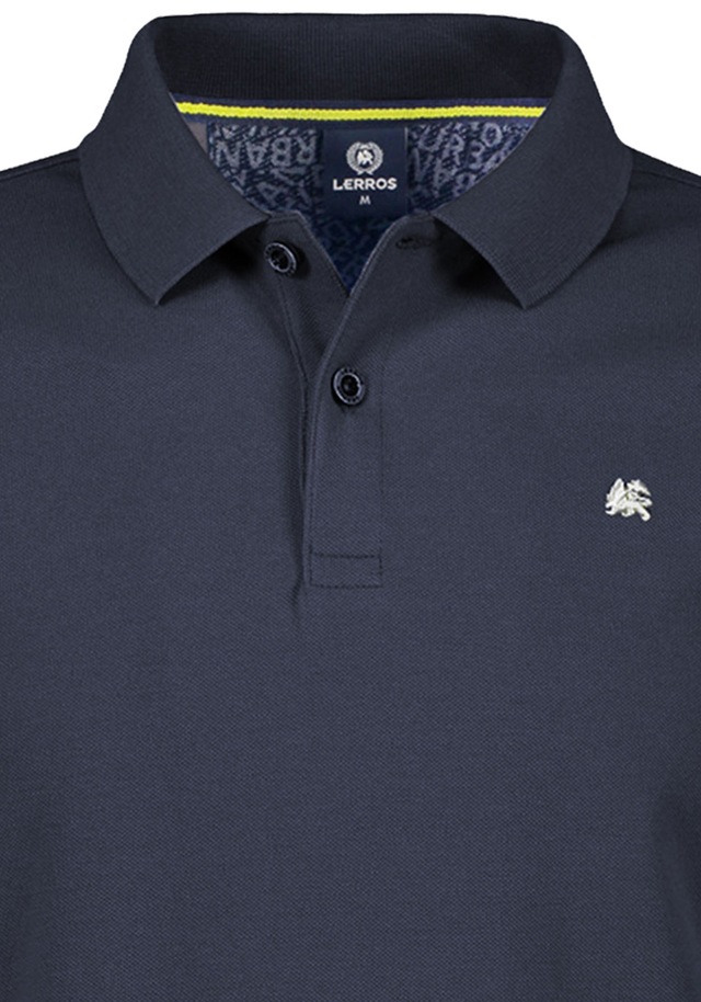 LERROS Poloshirt Sommershirt mit dezenter Stickerei auf der Brust