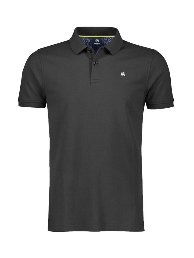 LERROS Poloshirt Sommershirt mit dezenter Stickerei auf der Brust