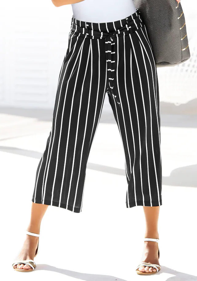 LASCANA Culotte »mit luftig-weitem Bein« in 7/8-Länge, leichte Jerseyhose, casual, Sommerhose, Schlupfhose