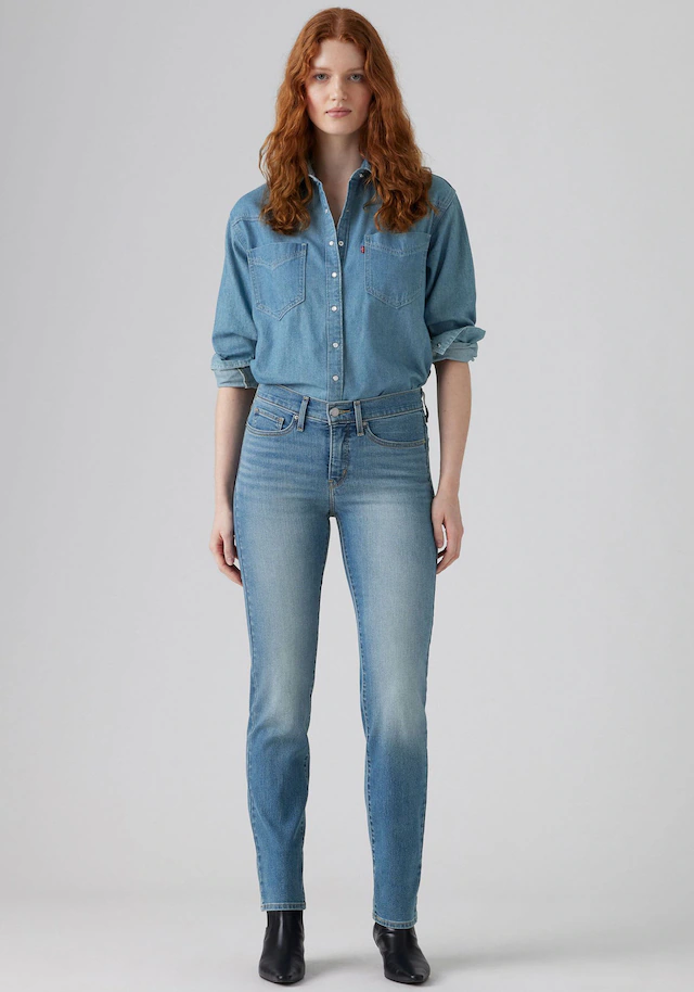 Levi's® Gerade Jeans »314 Shaping Straight« mit Stretch