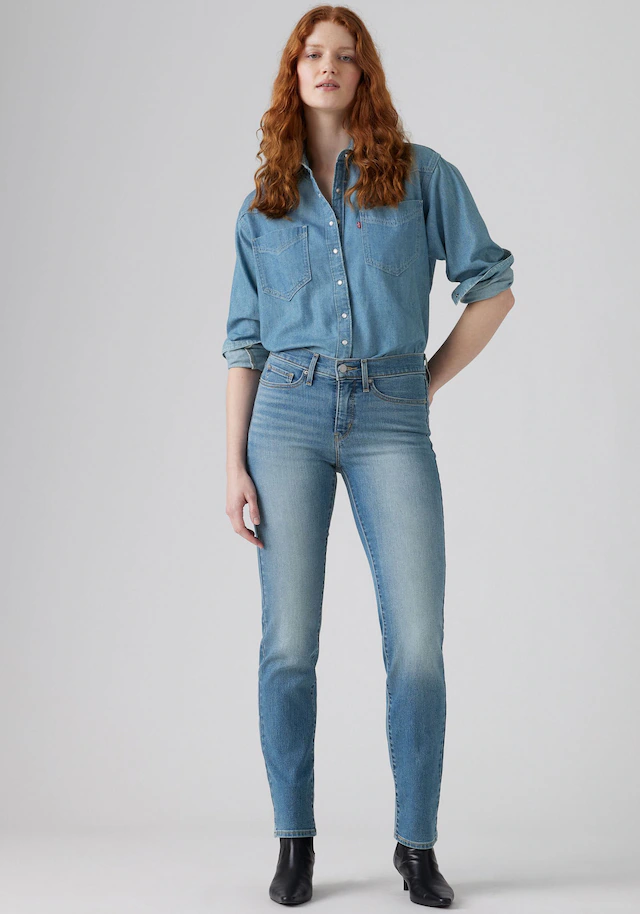 Levi's® Gerade Jeans »314 Shaping Straight« mit Stretch