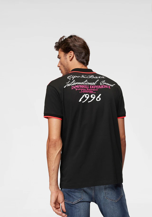 Cipo & Baxx Poloshirt »Rowing Club« bis Gr. 5XL