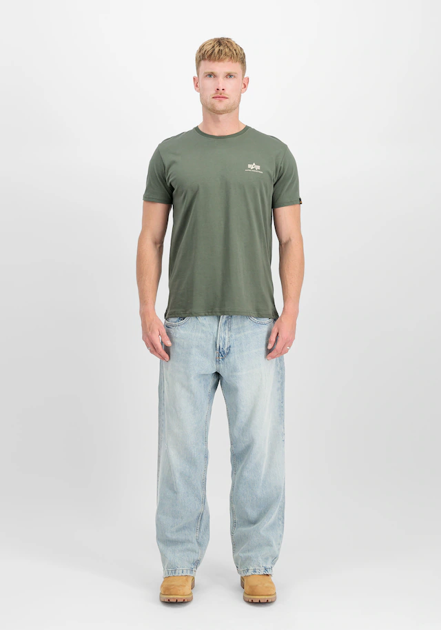 Alpha Industries Rundhalsshirt »BASIC T SMALL LOGO« Baumwolle, regular fit