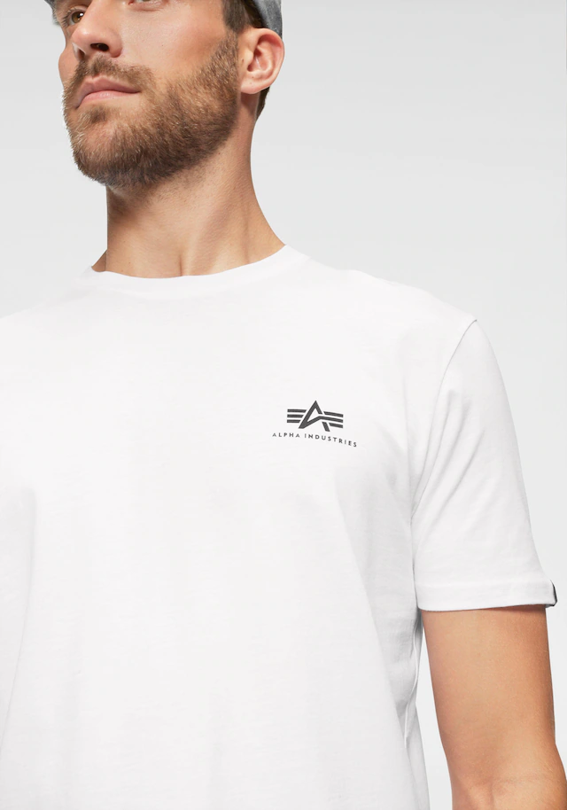 Alpha Industries Rundhalsshirt »BASIC T SMALL LOGO« Baumwolle, regular fit