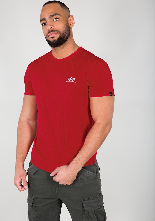 Alpha Industries Rundhalsshirt »BASIC T SMALL LOGO« Baumwolle, regular fit