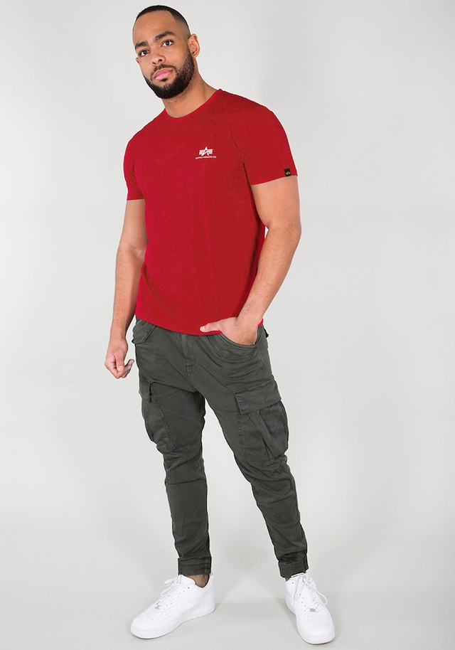 Alpha Industries Rundhalsshirt »BASIC T SMALL LOGO« Baumwolle, regular fit