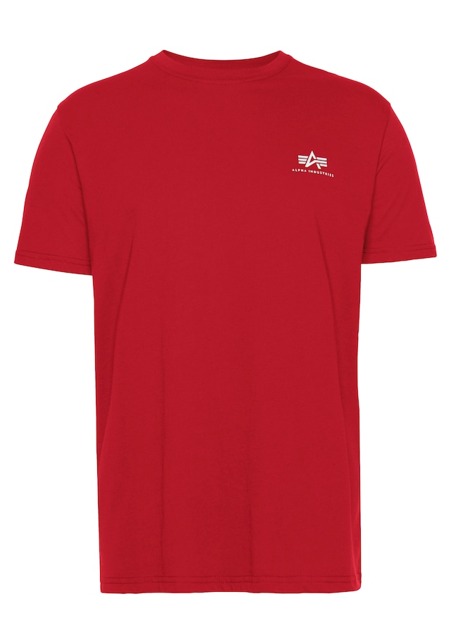 Alpha Industries Rundhalsshirt »BASIC T SMALL LOGO« Baumwolle, regular fit