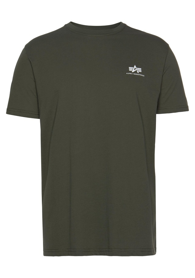 Alpha Industries Rundhalsshirt »BASIC T SMALL LOGO« Baumwolle, regular fit