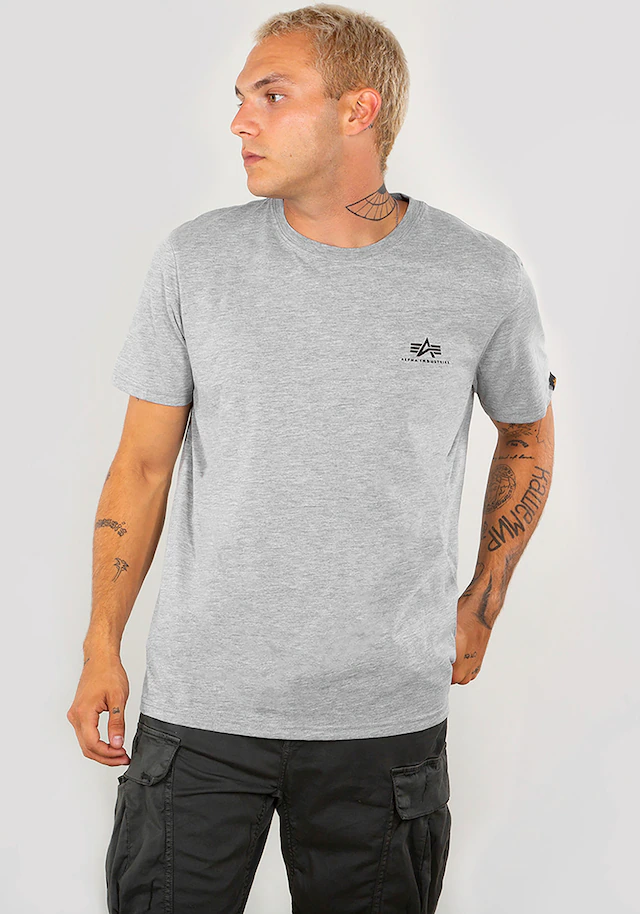 Alpha Industries Rundhalsshirt »BASIC T SMALL LOGO« Baumwolle, regular fit