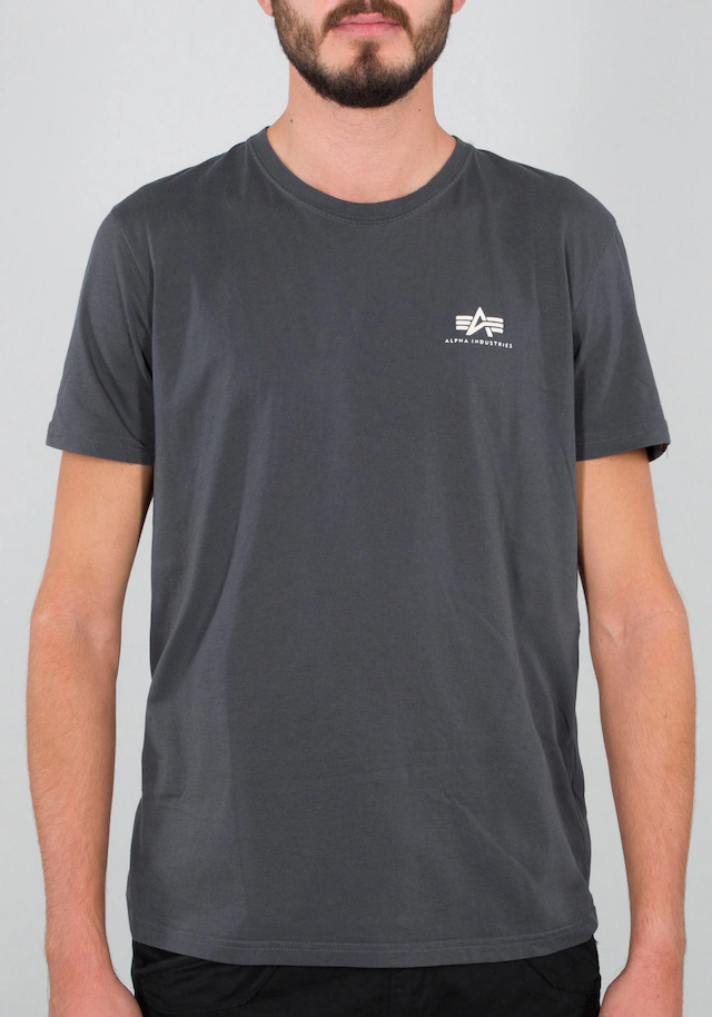 Alpha Industries Rundhalsshirt »BASIC T SMALL LOGO« Baumwolle, regular fit