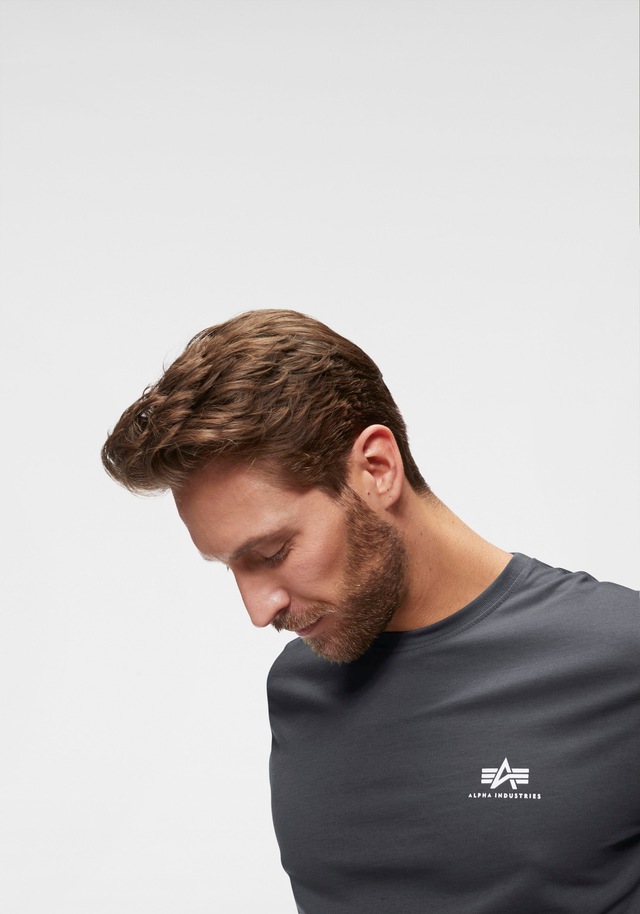 Alpha Industries Rundhalsshirt »BASIC T SMALL LOGO« Baumwolle, regular fit