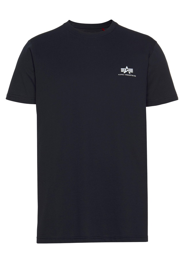Alpha Industries Rundhalsshirt »BASIC T SMALL LOGO« Baumwolle, regular fit