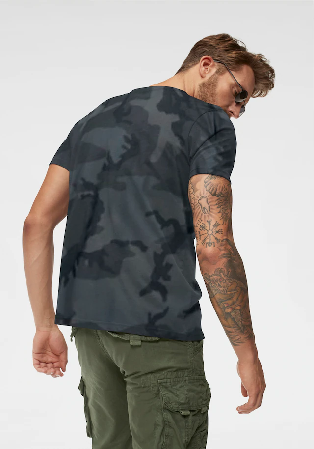 Alpha Industries Rundhalsshirt »BASIC T SMALL LOGO« Baumwolle, regular fit