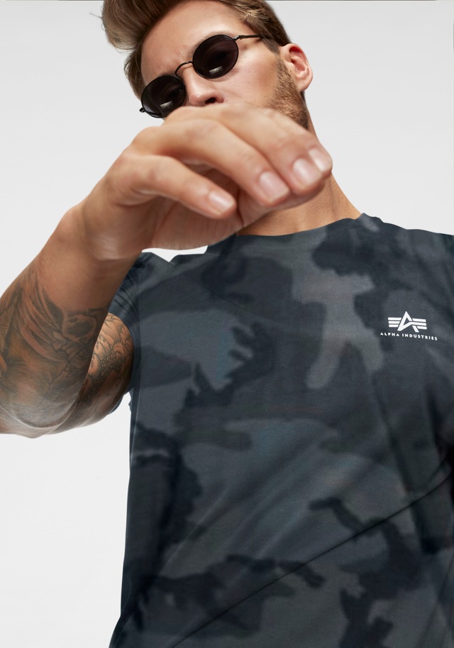 Alpha Industries Rundhalsshirt »BASIC T SMALL LOGO« Baumwolle, regular fit