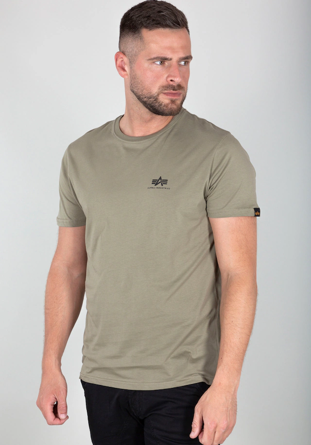 Alpha Industries Rundhalsshirt »BASIC T SMALL LOGO« Baumwolle, regular fit