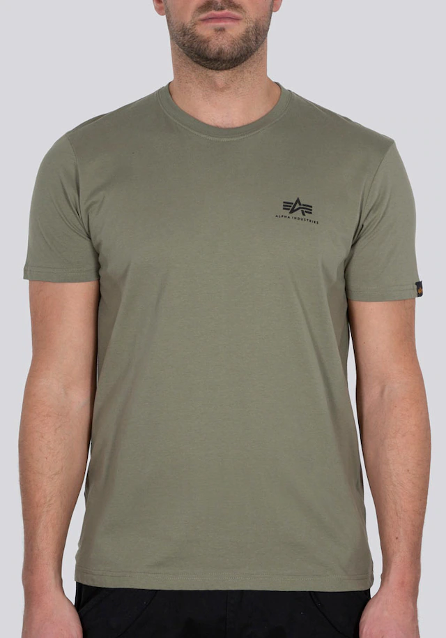 Alpha Industries Rundhalsshirt »BASIC T SMALL LOGO« Baumwolle, regular fit