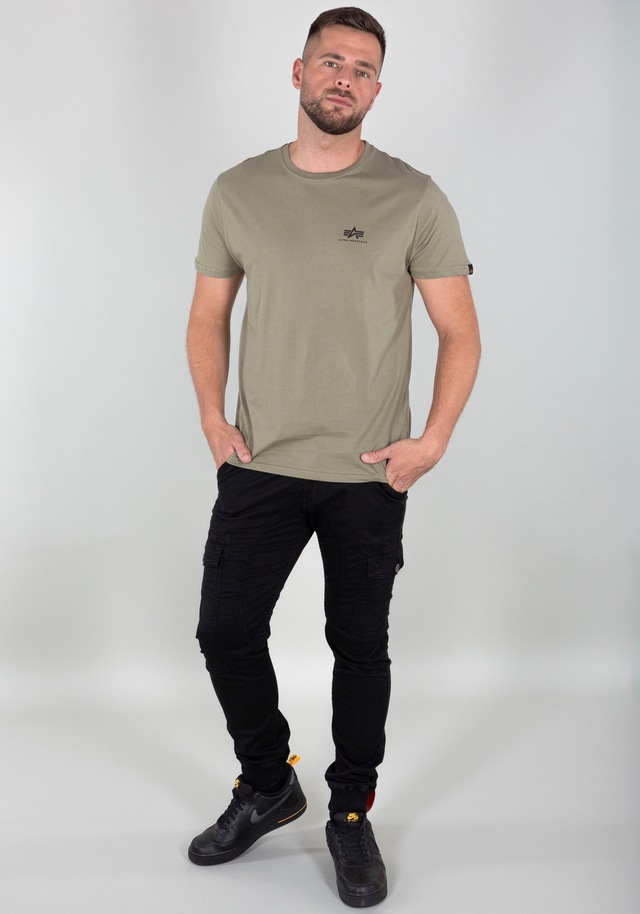 Alpha Industries Rundhalsshirt »BASIC T SMALL LOGO« Baumwolle, regular fit
