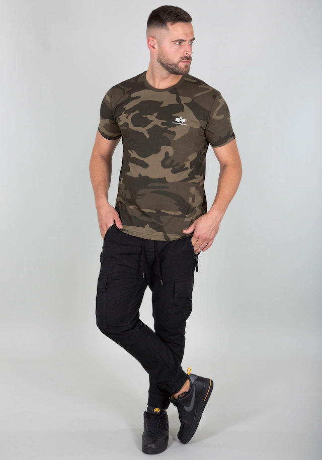 Alpha Industries Rundhalsshirt »BASIC T SMALL LOGO« Baumwolle, regular fit