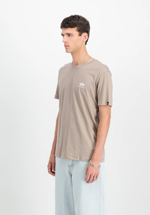 Alpha Industries Rundhalsshirt »BASIC T SMALL LOGO« Baumwolle, regular fit