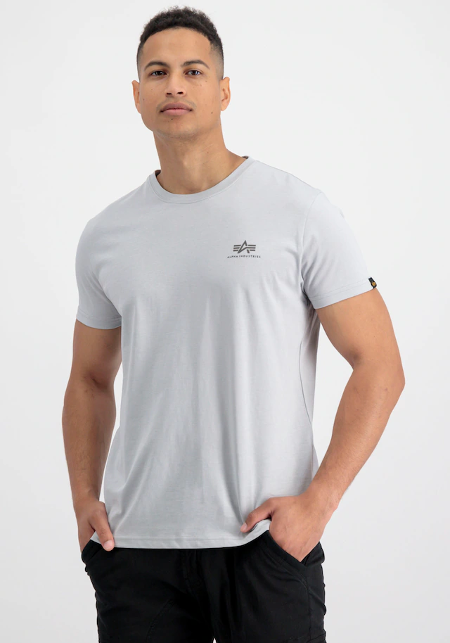 Alpha Industries Rundhalsshirt »BASIC T SMALL LOGO« Baumwolle, regular fit