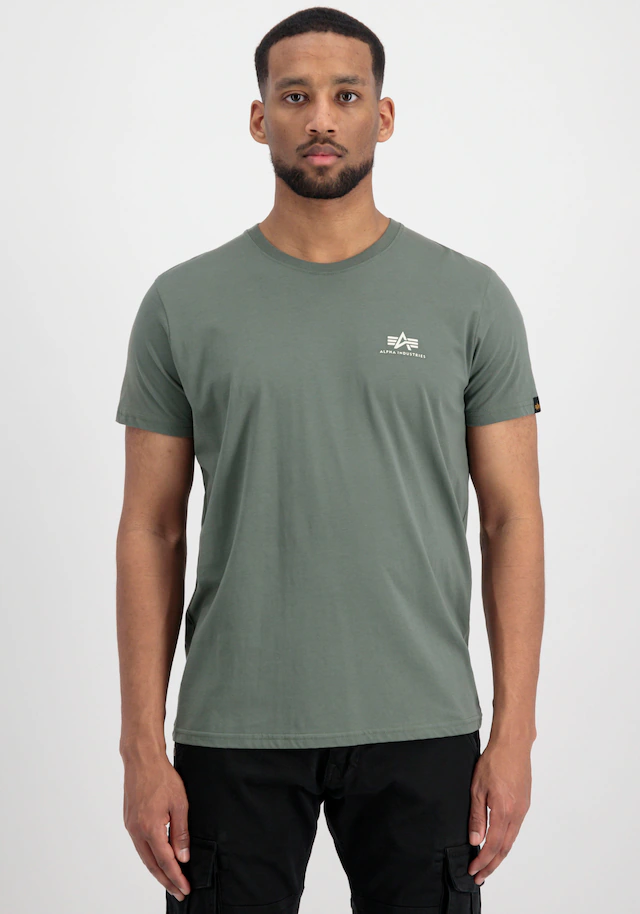Alpha Industries Rundhalsshirt »BASIC T SMALL LOGO« Baumwolle, regular fit