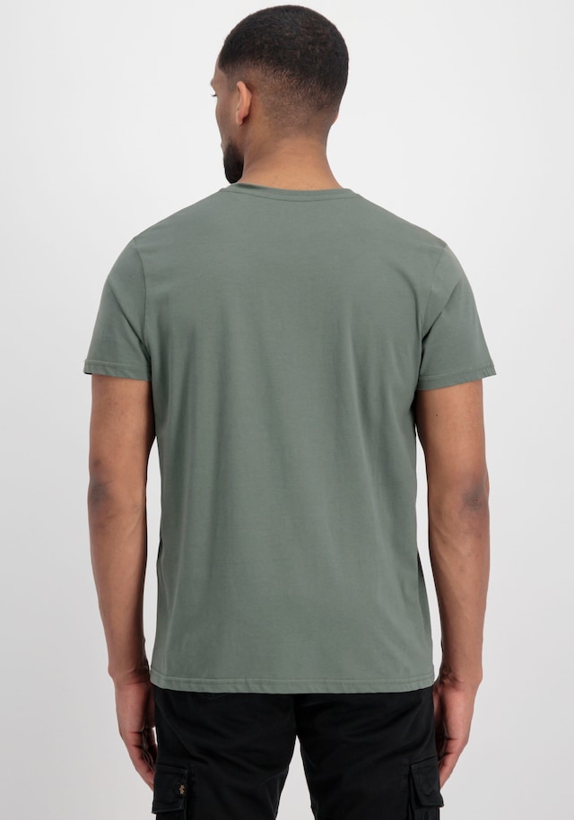 Alpha Industries Rundhalsshirt »BASIC T SMALL LOGO« Baumwolle, regular fit
