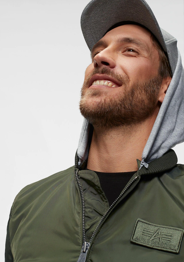 Alpha Industries Bomberjacke »MA-1 TT HOOD« mit Kapuze