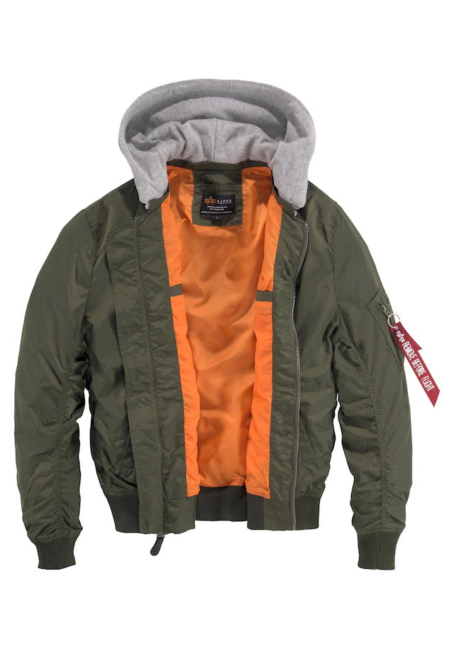 Alpha Industries Bomberjacke »MA-1 TT HOOD« mit Kapuze