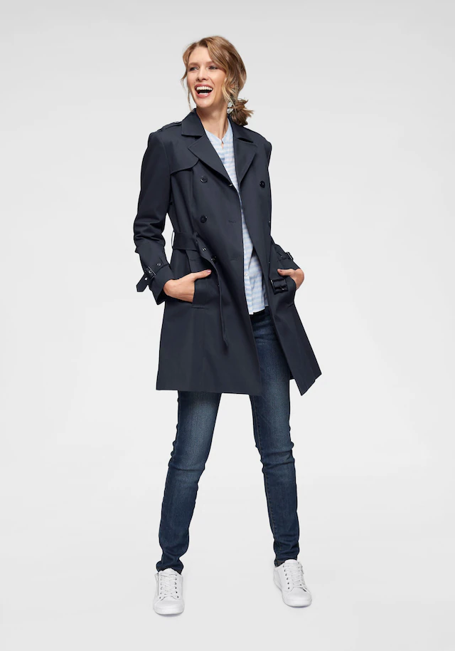 Aniston CASUAL Trenchcoat mit Gürtel zum Regulieren