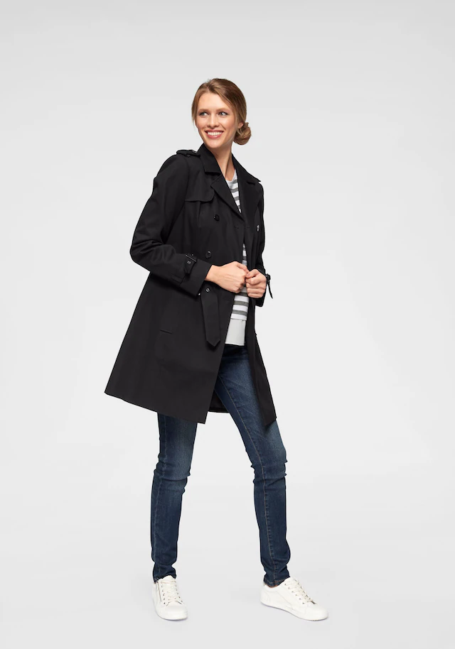Aniston CASUAL Trenchcoat mit Gürtel zum Regulieren