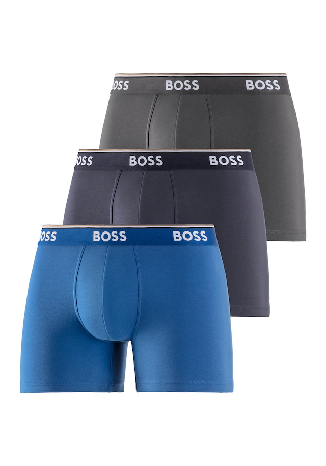 BOSS Boxer »Boxer 3 PACK« mit farblich passendem Webbund