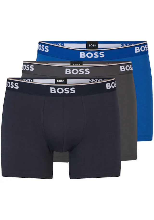 BOSS Boxer »Boxer 3 PACK« mit farblich passendem Webbund