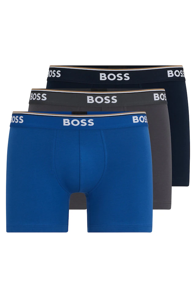 BOSS Boxer »Boxer 3 PACK« mit farblich passendem Webbund