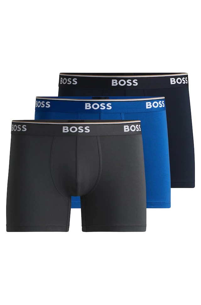 BOSS Boxer »Boxer 3 PACK« mit farblich passendem Webbund