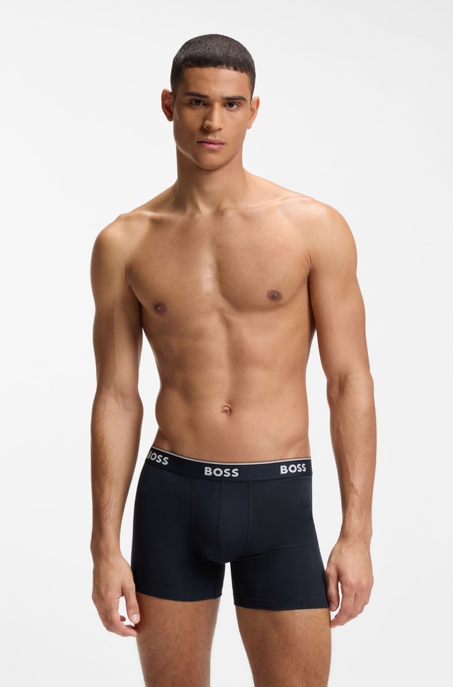 BOSS Boxer »Boxer 3 PACK« mit farblich passendem Webbund