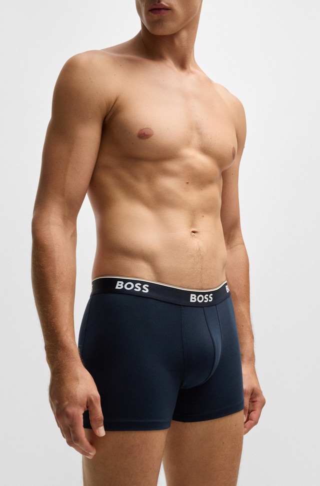 BOSS Boxer »Boxer 3 PACK« mit farblich passendem Webbund