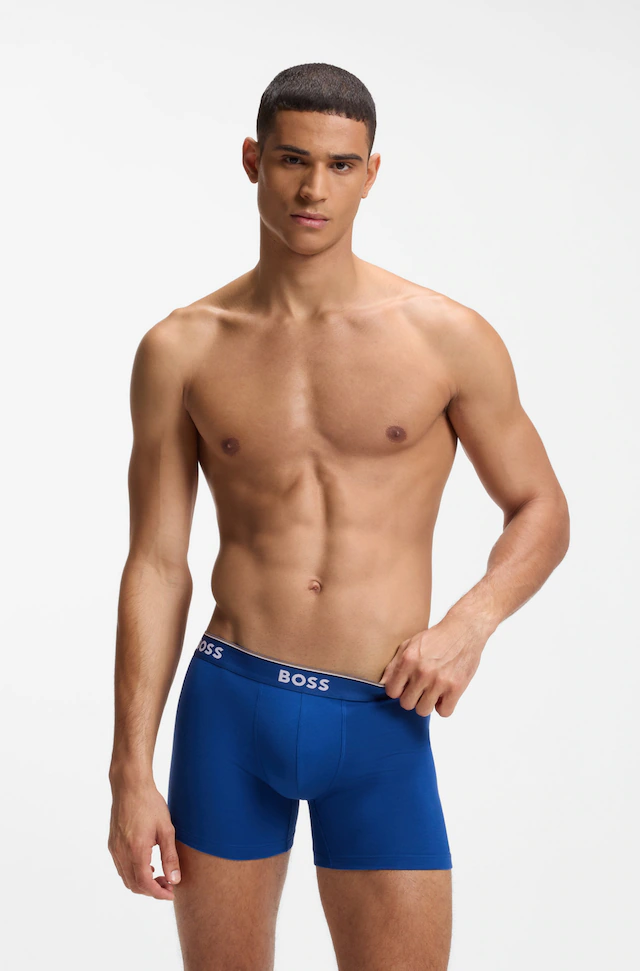 BOSS Boxer »Boxer 3 PACK« mit farblich passendem Webbund