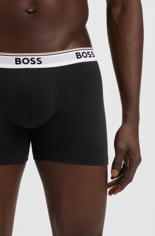 BOSS Boxer »Boxer 3 PACK« mit farblich passendem Webbund