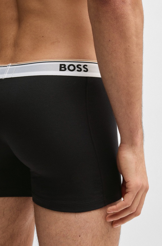 BOSS Boxer »Boxer 3 PACK« mit farblich passendem Webbund