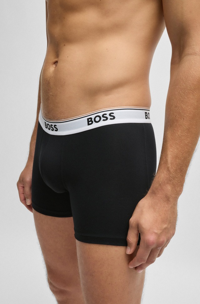 BOSS Boxer »Boxer 3 PACK« mit farblich passendem Webbund