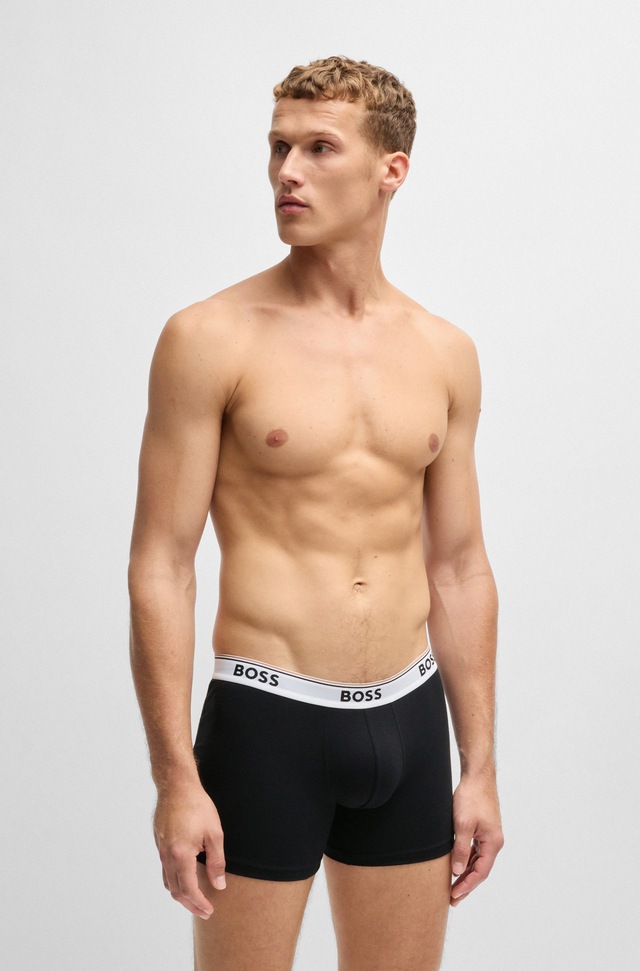 BOSS Boxer »Boxer 3 PACK« mit farblich passendem Webbund