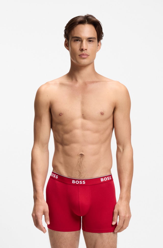 BOSS Boxer »Boxer 3 PACK« mit farblich passendem Webbund
