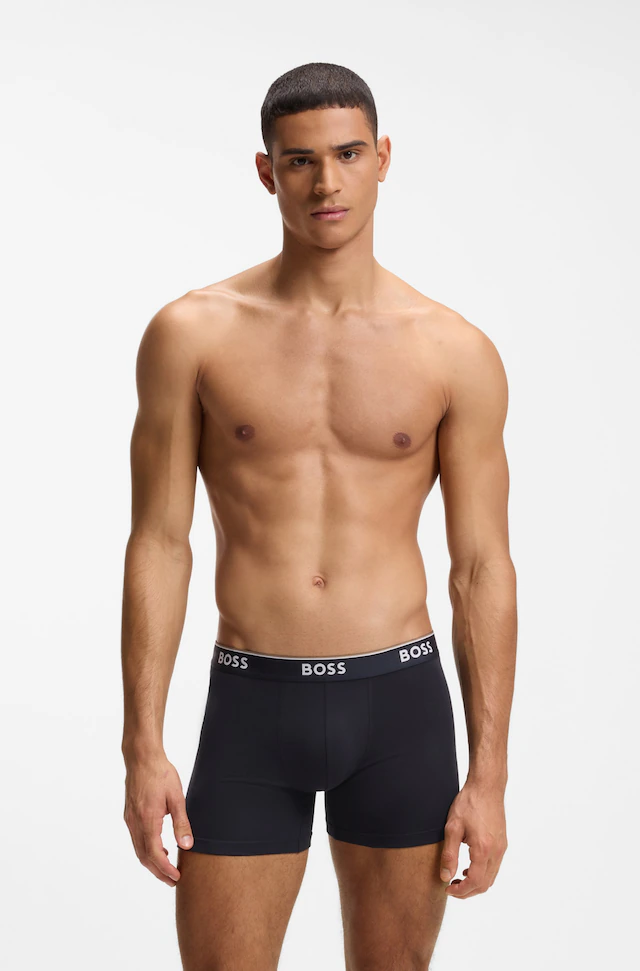 BOSS Boxer »Boxer 3 PACK« mit farblich passendem Webbund