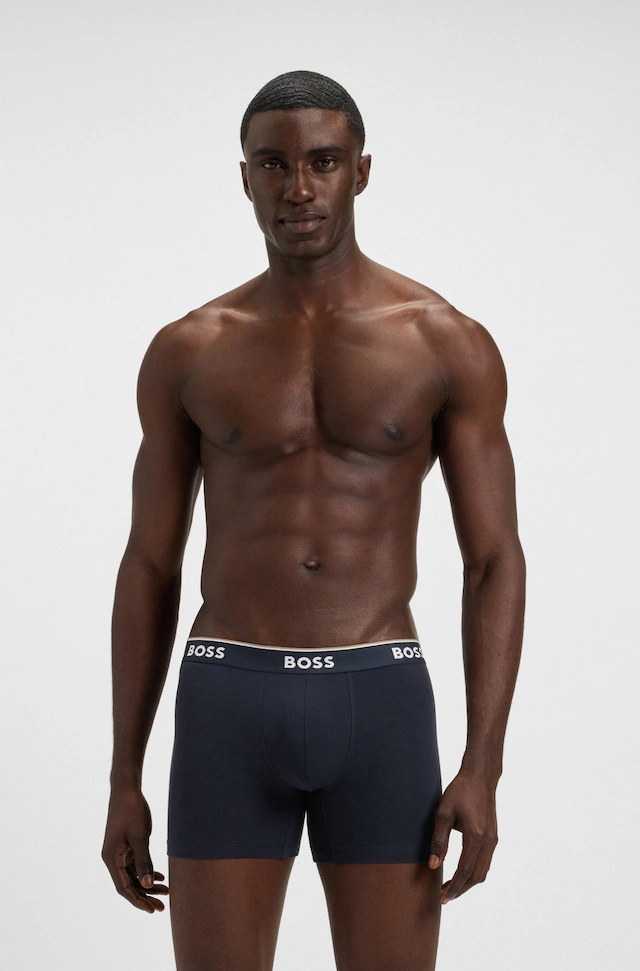 BOSS Boxer »Boxer 3 PACK« mit farblich passendem Webbund