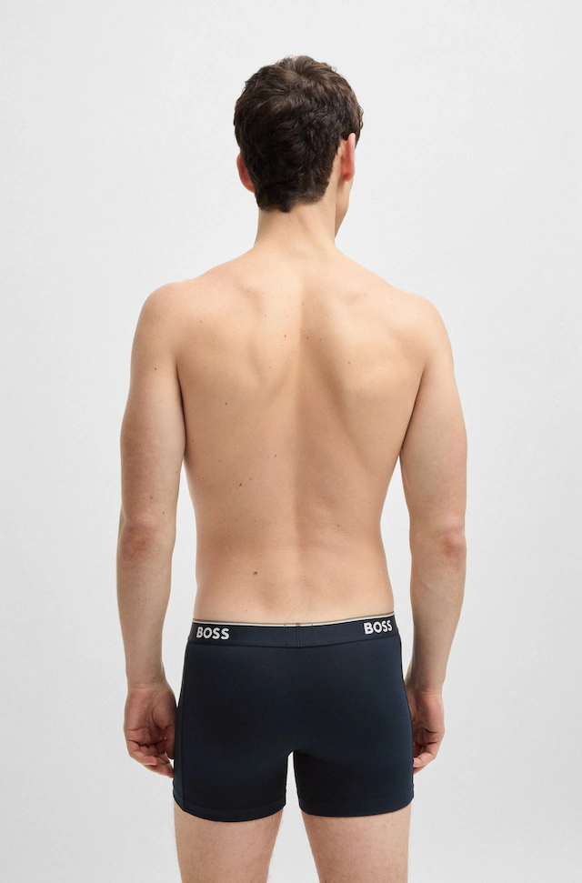 BOSS Boxer »Boxer 3 PACK« mit farblich passendem Webbund