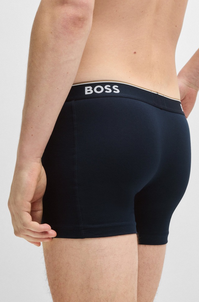 BOSS Boxer »Boxer 3 PACK« mit farblich passendem Webbund