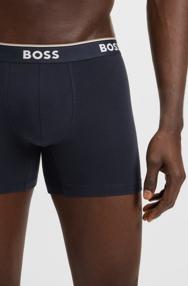 BOSS Boxer »Boxer 3 PACK« mit farblich passendem Webbund